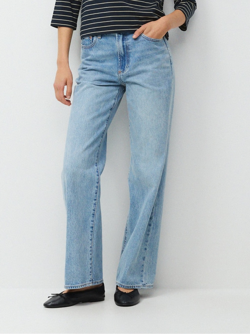 Aritzia Denim Forum Sz 28 Farrah High Rise Wide Leg Denim Jeans
